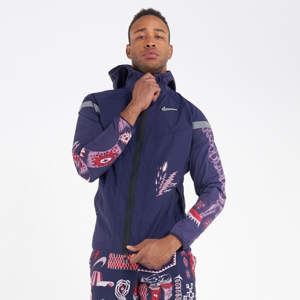 Ultra Rare Nike Wild Run Chinese Dragon Purple Running Jacket Windrunner CJ5820